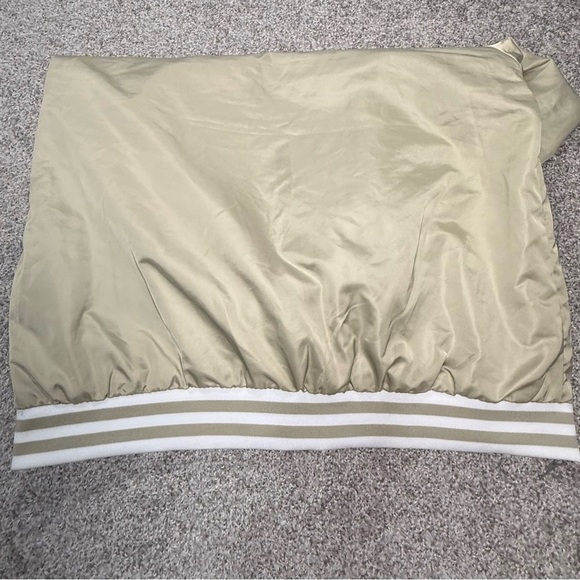 NWT Men’s Primitive Skateboarding Beige Satin Bomber Jacket Size Large L - Picture 12 of 14